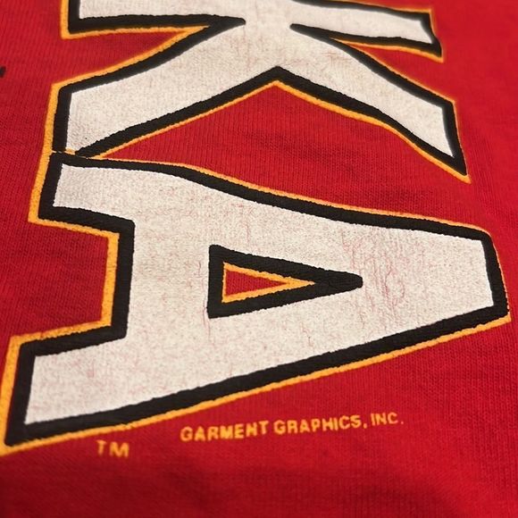 Nebraska Huskers Tee single stitched  90s Cornhuskers NCAA Football USA Size L - Picture 7 of 11